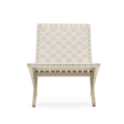 Sessel aus geseifter Eiche und Sitzfläche aus Naturgurten 76cm Cuba Chair -. Carl Hansen & Søn