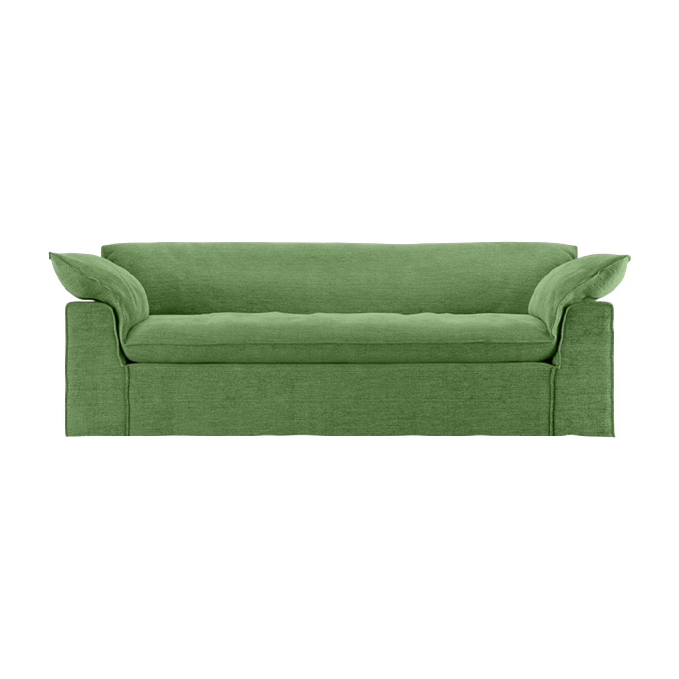 Divano in tessuto Royal velvet verde 244 cm Nomad - HKLIVING