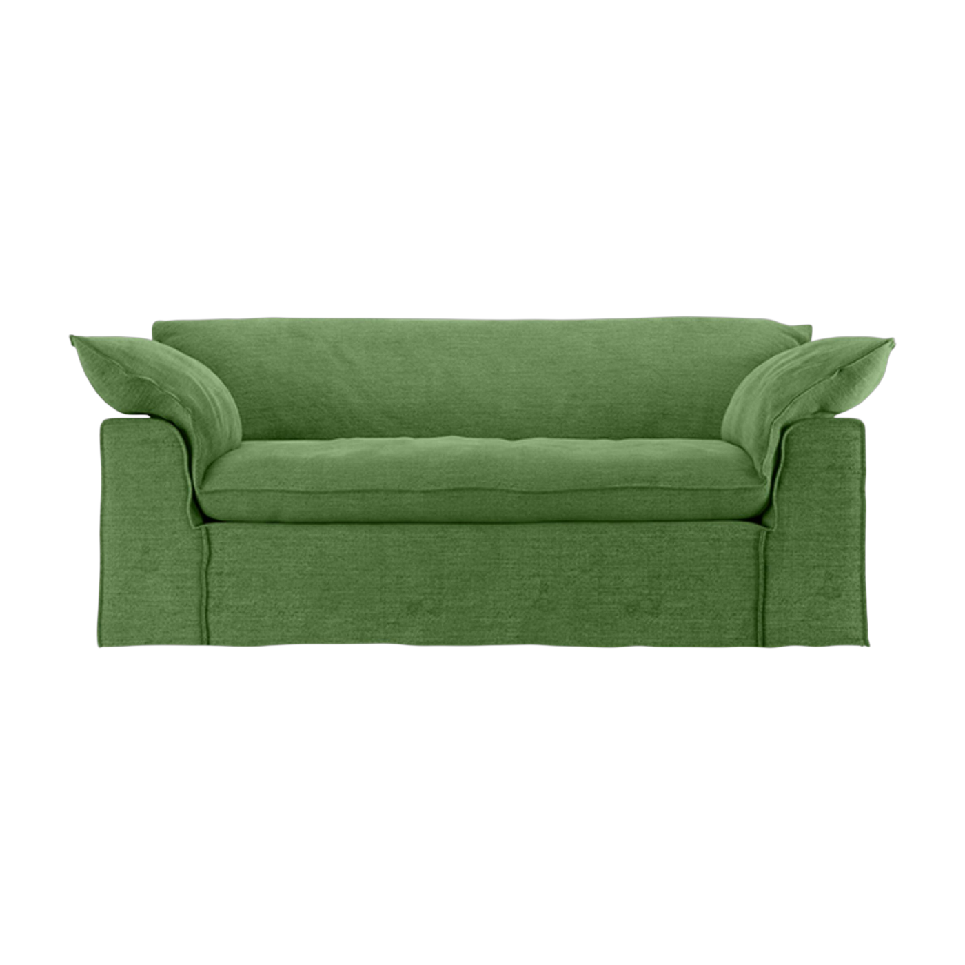 Divano in tessuto Royal velvet verde 204 cm Nomad - HKLIVING