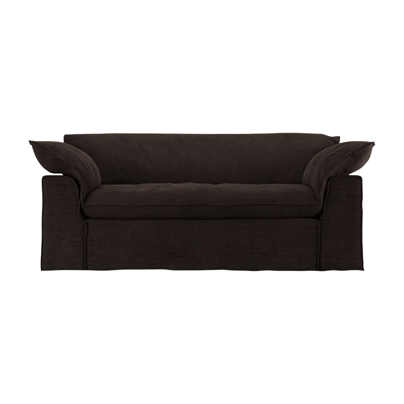 Divano in tessuto Royal velvet espresso 204 cm Nomad - HKLIVING