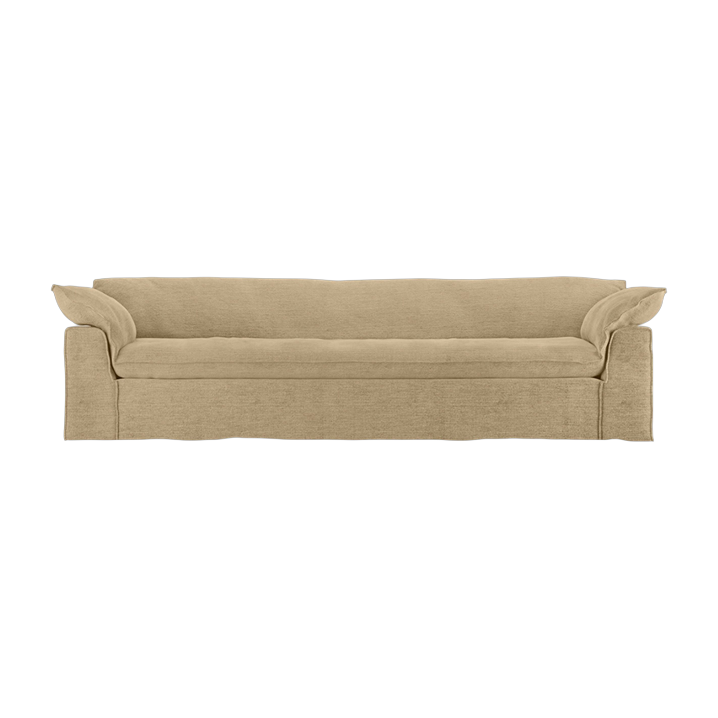 Divano in tessuto Royal velvet cream 305 cm Nomad - HKLIVING
