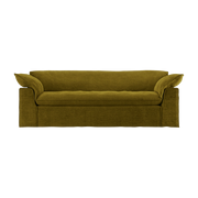 Stoffsofa royal velvet olive 244cm Nomad - -. HKLIVING