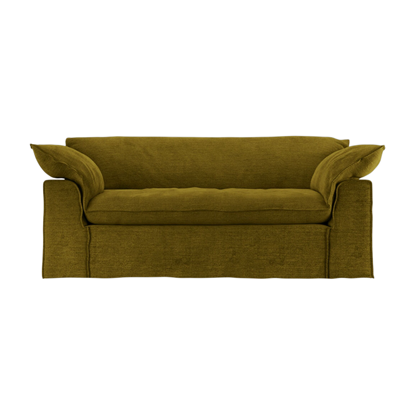 Divano in tessuto Royal velvet oliva 204 cm Nomad - HKLIVING