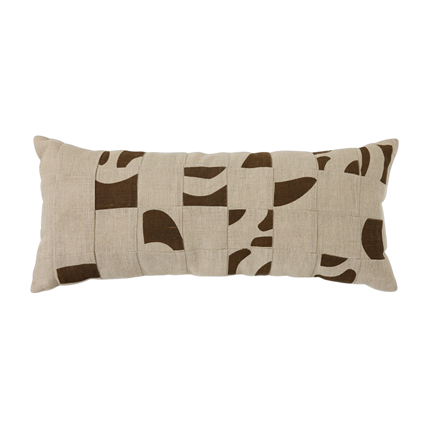 Cuscino naturale rattoppato 70X30Cm - HKLIVING