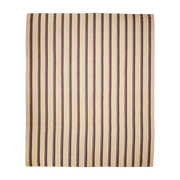 Couvre-lit à rayures Vida Châtaigne/Crème 230X275Cm - HKLIVING