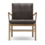 Fauteuil en chêne huilé et assise en cuir thor 306 85cm OW149 - Carl Hansen & Søn