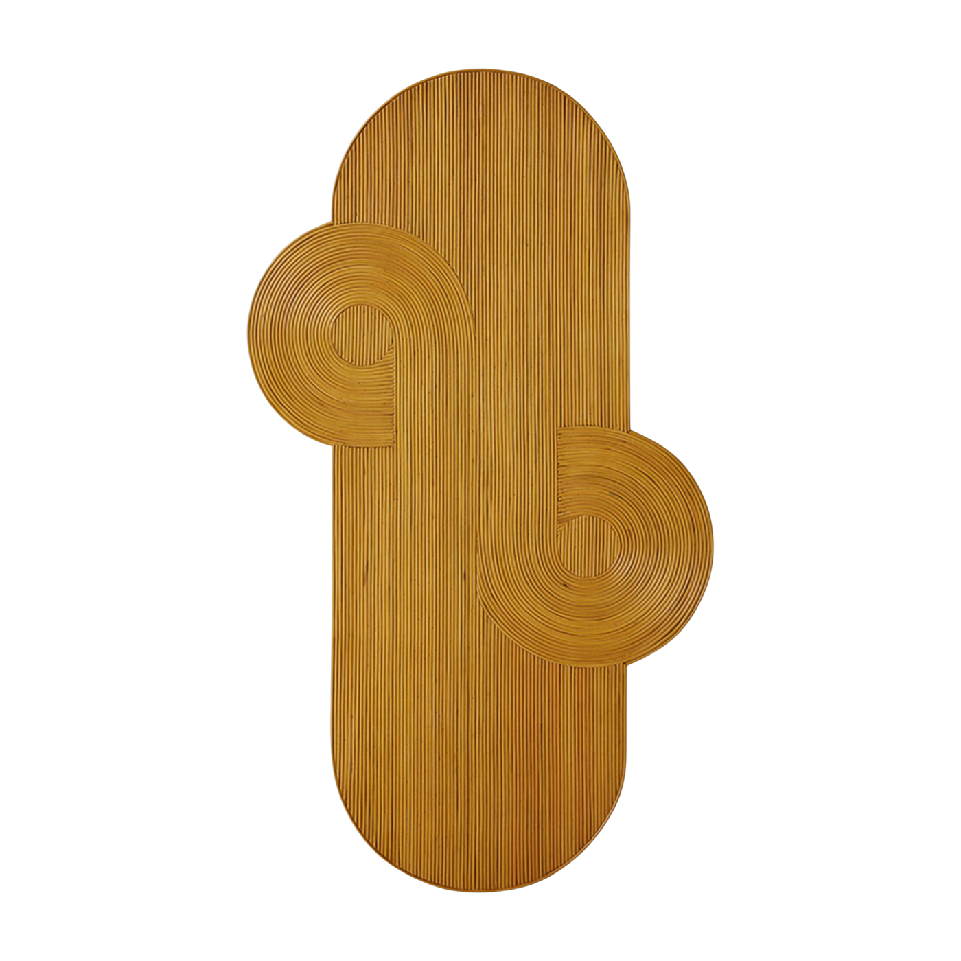 Pannello da parete in rattan rotin Curl - HKLIVING