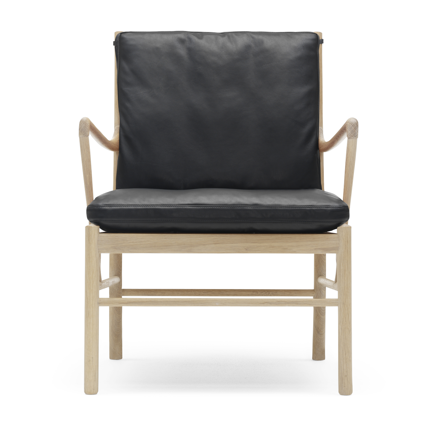 كرسي من البلوط المصقول والمقعد من جلد thor 301 85cm OW149 - Carl Hansen & Søn