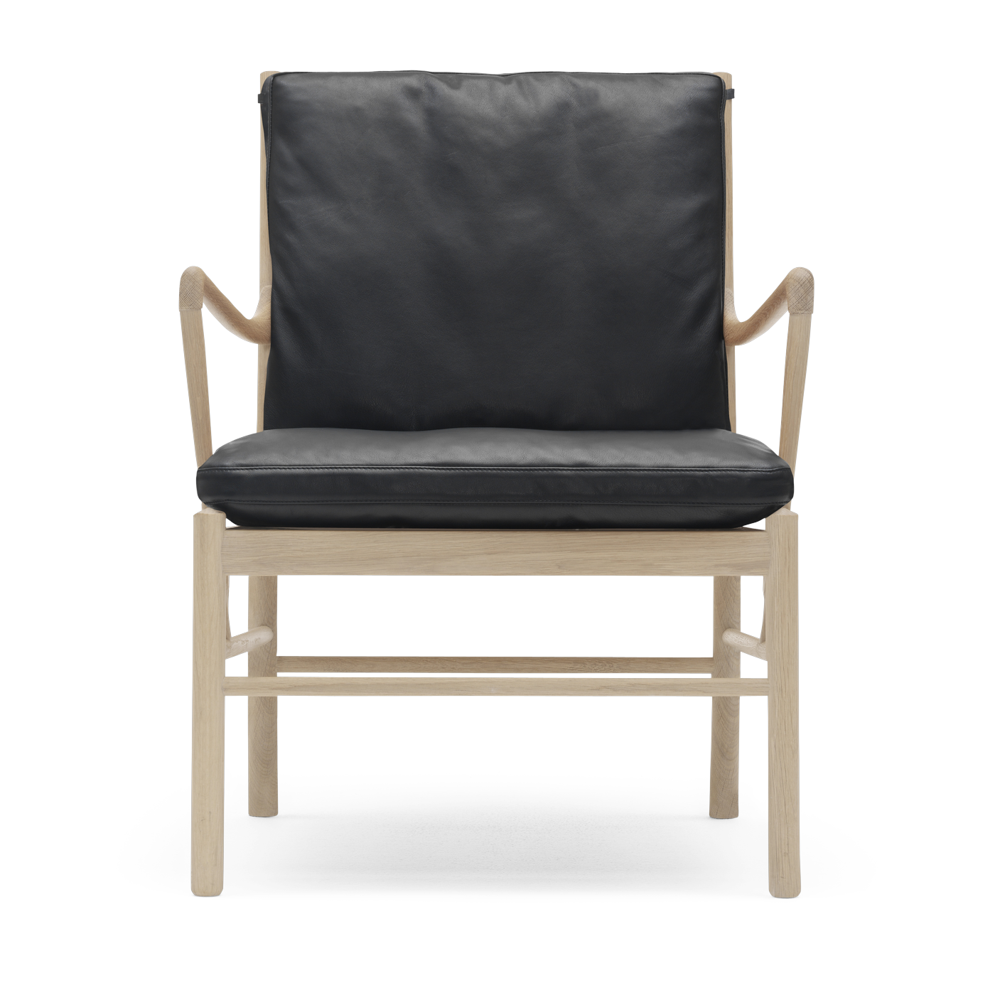 كرسي من البلوط الأبيض المشبع بالزيت والمقعد من جلد thor 301 85cm OW149 - Carl Hansen & Søn
