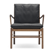 Fauteuil en noyer huilé et assise en cuir thor 301 85cm OW149 - Carl Hansen & Søn