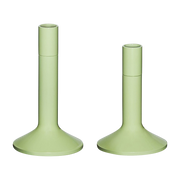 Kindred Candleholder Light Green (Set Of 2) - Hübsch
