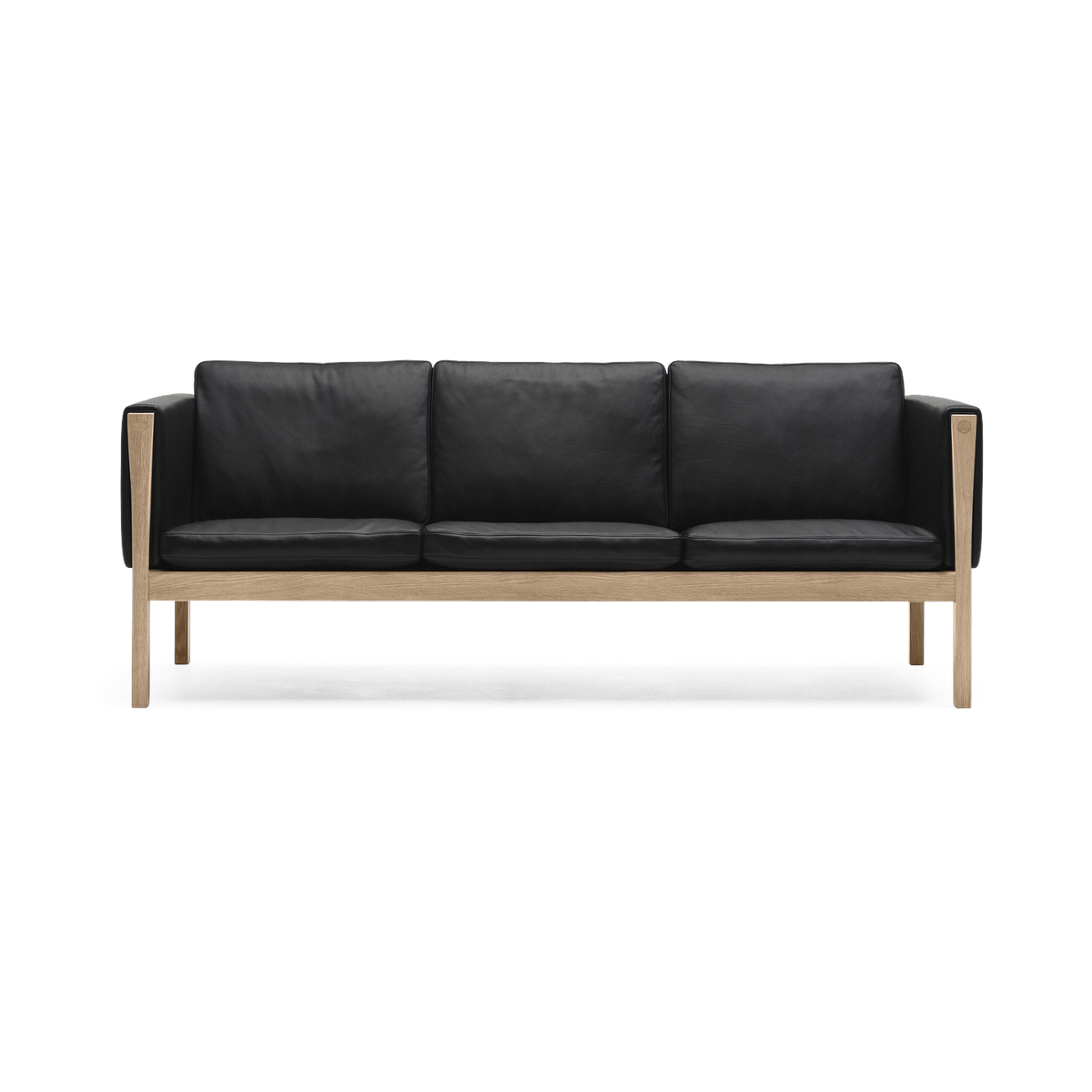 Canapé 3 places en chêne huilé et assise en cuir thor 301 195cm CH163 - Carl Hansen & Søn