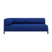 Divano a due posti con bracciolo angle sinistra blu Palo - Hem