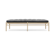 Daybed in soaped oak and thor 301 leather seat 180x70cm OW150 - Carl Hansen & Søn