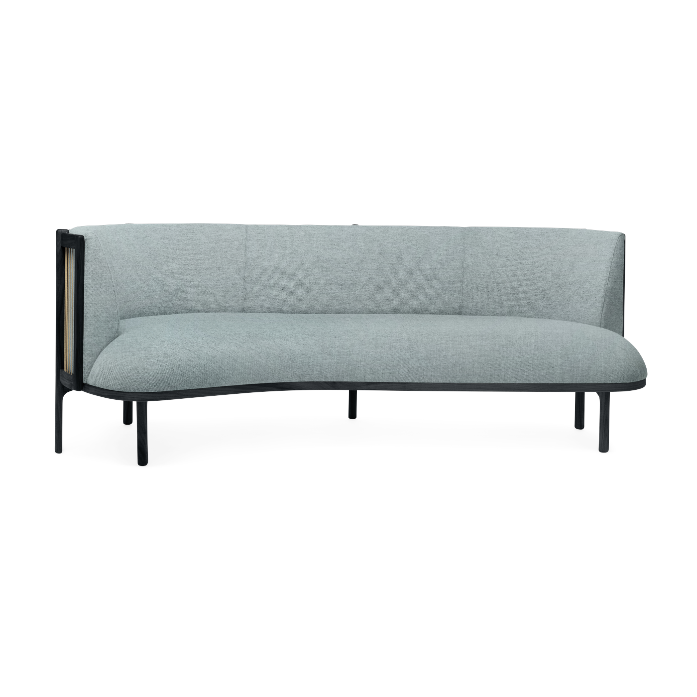angle Sofa left in black oak and remix seat 823 197cm RF1903 - Carl Hansen & Søn