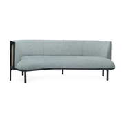 Sofa d' angle links in Eiche schwarz und Remix-Sitz 823 197cm RF1903 -. Carl Hansen & Søn