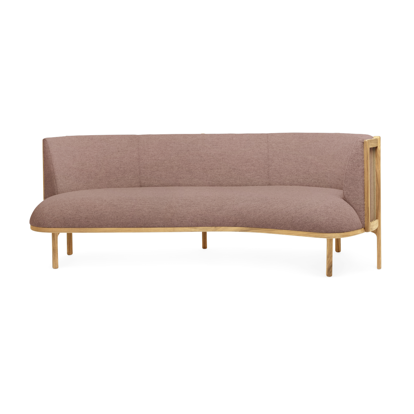 angle straight sofa in oiled oak with fiord seat 551 197cm RF1903 - Carl Hansen & Søn