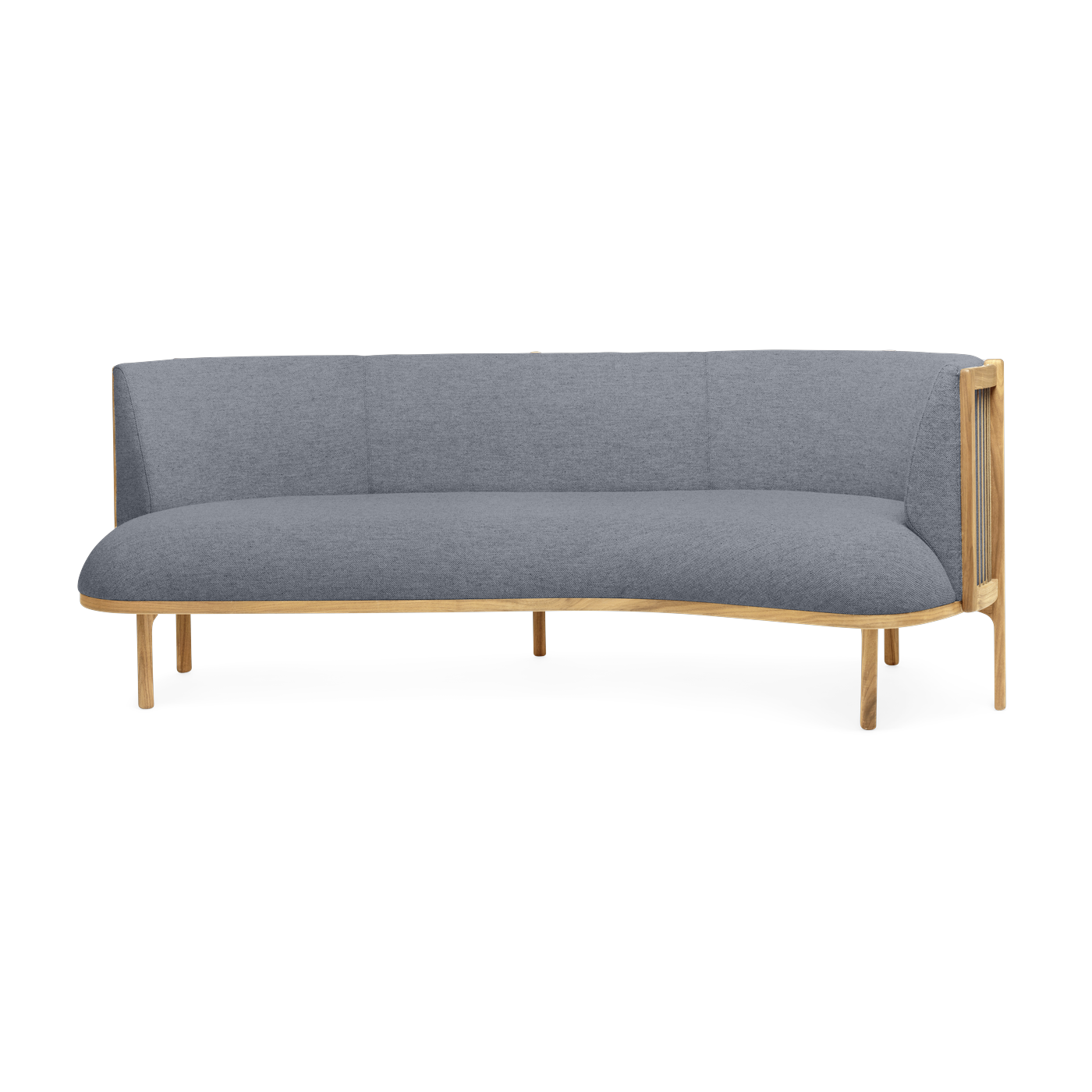 angle straight sofa in oiled oak with fiord seat 751 197cm RF1903 - Carl Hansen & Søn