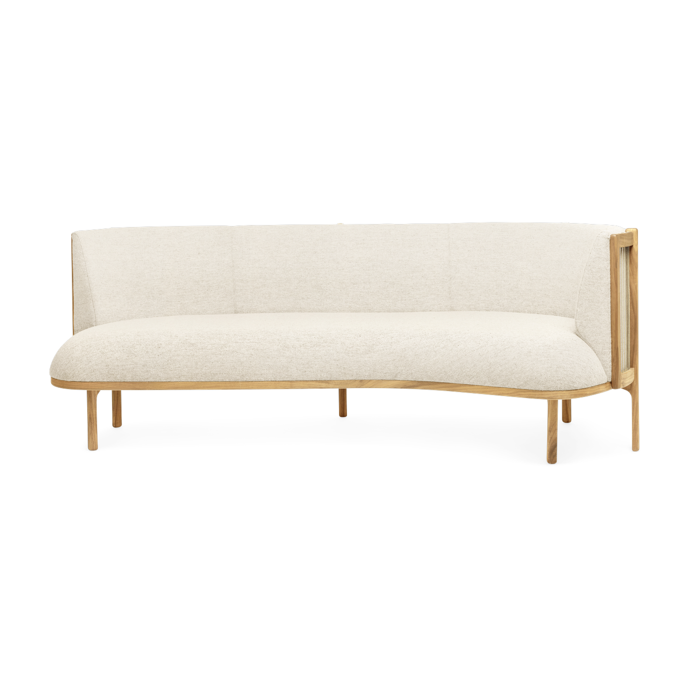 angle straight sofa in oiled oak and hallingdal seat 100 197cm RF1903 - Carl Hansen & Søn
