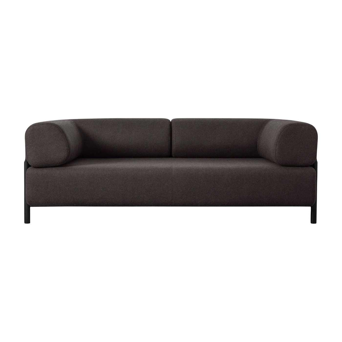 Divano a due posti con braccioli marrone 195cm Palo - Hem