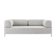 Two seater sofa with grey armrests 195cm Palo - Hem