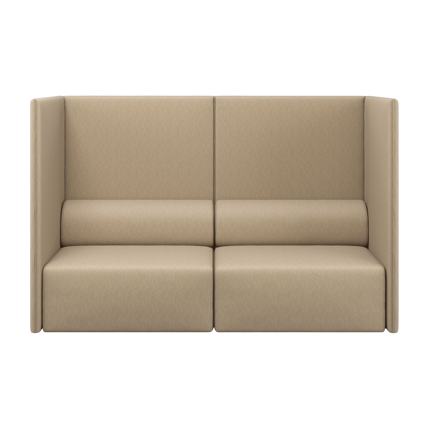 Zweisitzersofa mit hoher Rückenlehne Beige Palo - -. Hem