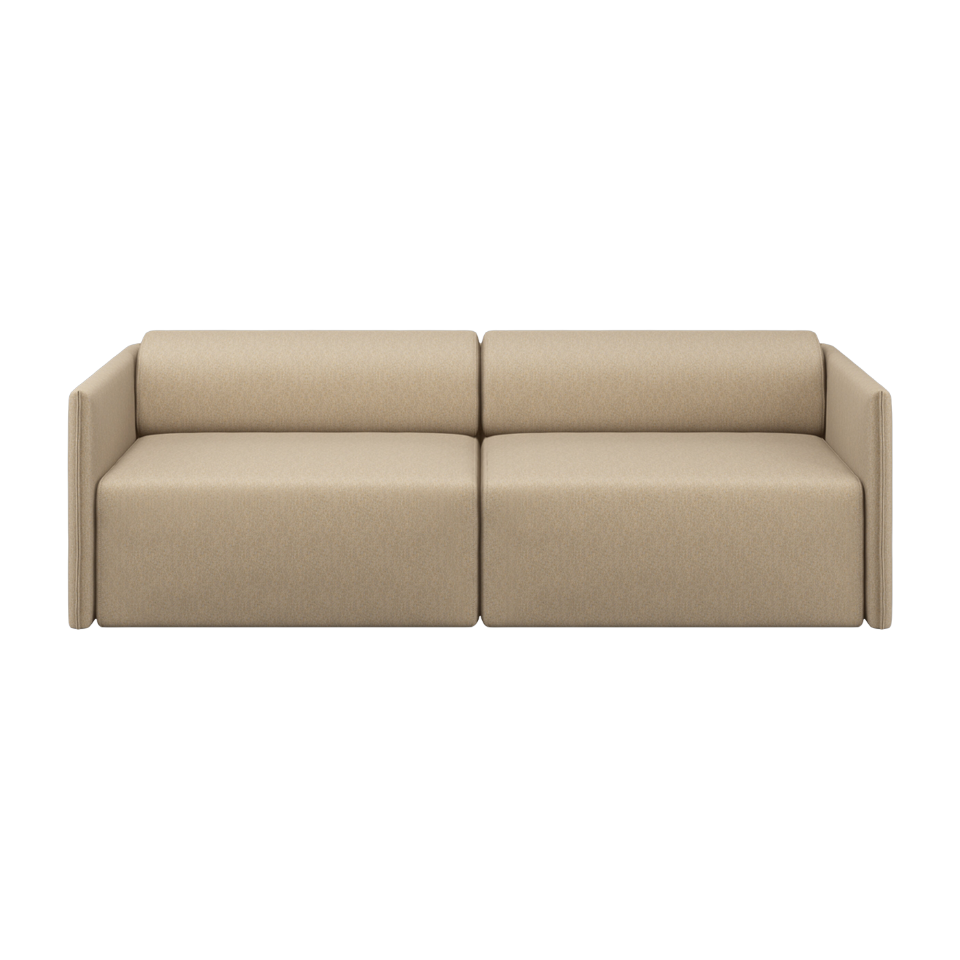 Zweisitzersofa mit niedriger Rückenlehne Beige Palo - -. Hem