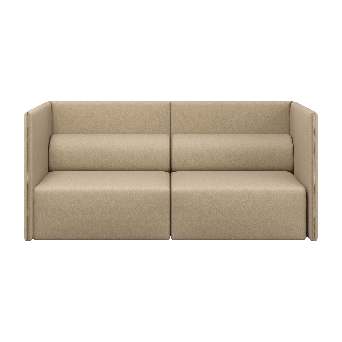 Zweisitzer-Sofa mit mittelhoher Rückenlehne Beige Palo - -. Hem