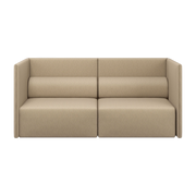 Divano a due posti con schienale beige medio Palo - Hem