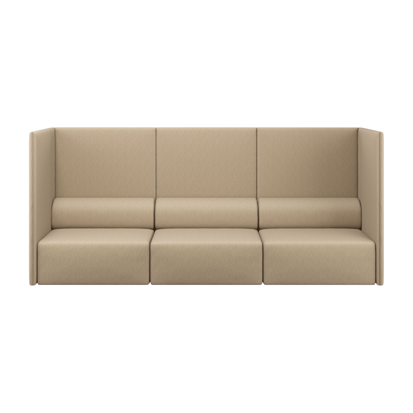 Dreisitzer-Sofa mit hoher Rückenlehne Beige Palo - -. Hem