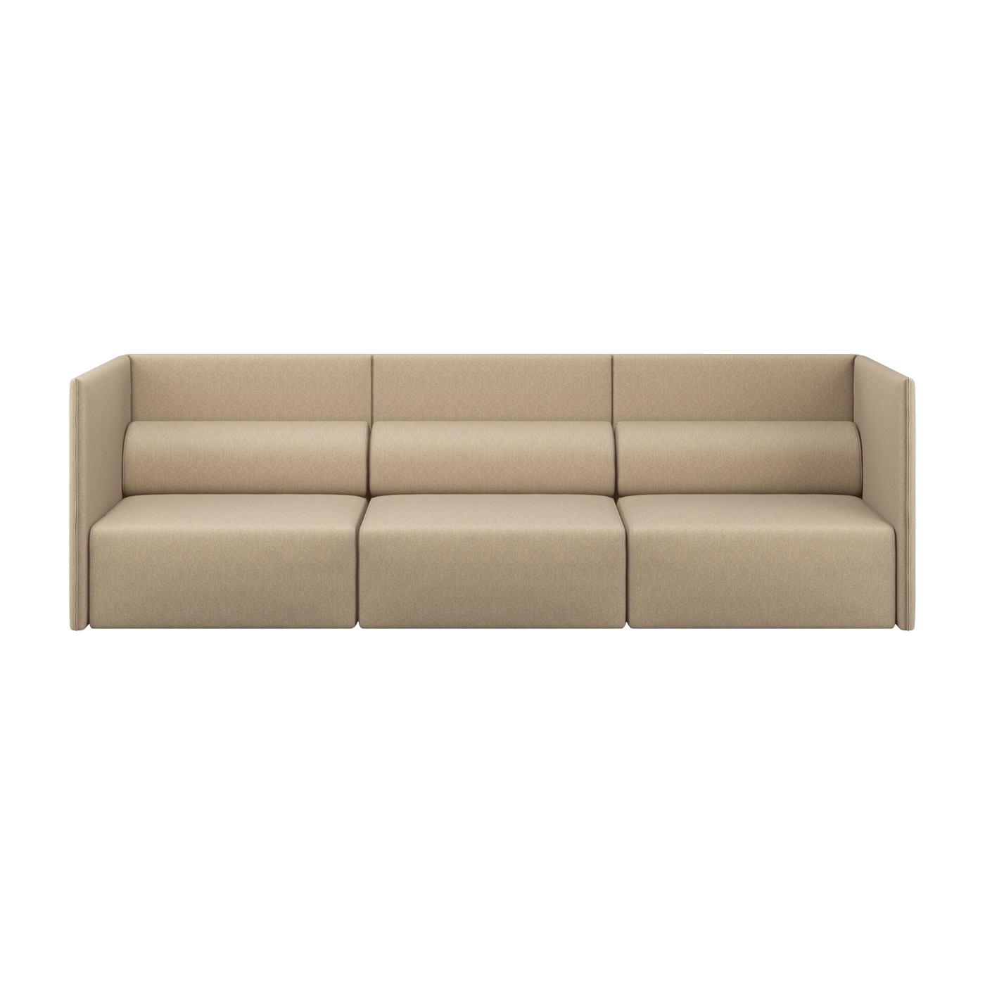 Dreisitzer-Sofa mit mittelhoher Rückenlehne Beige Palo - -. Hem