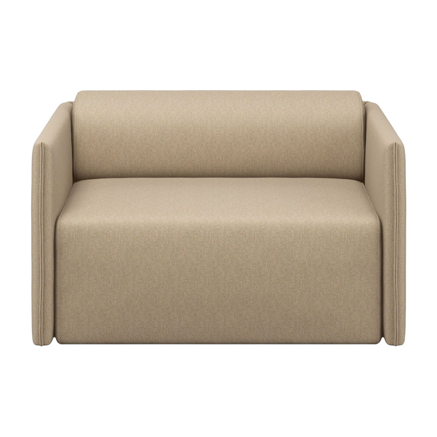 Sessel mit niedriger Rückenlehne beige 105x68cm Palo - -. Hem
