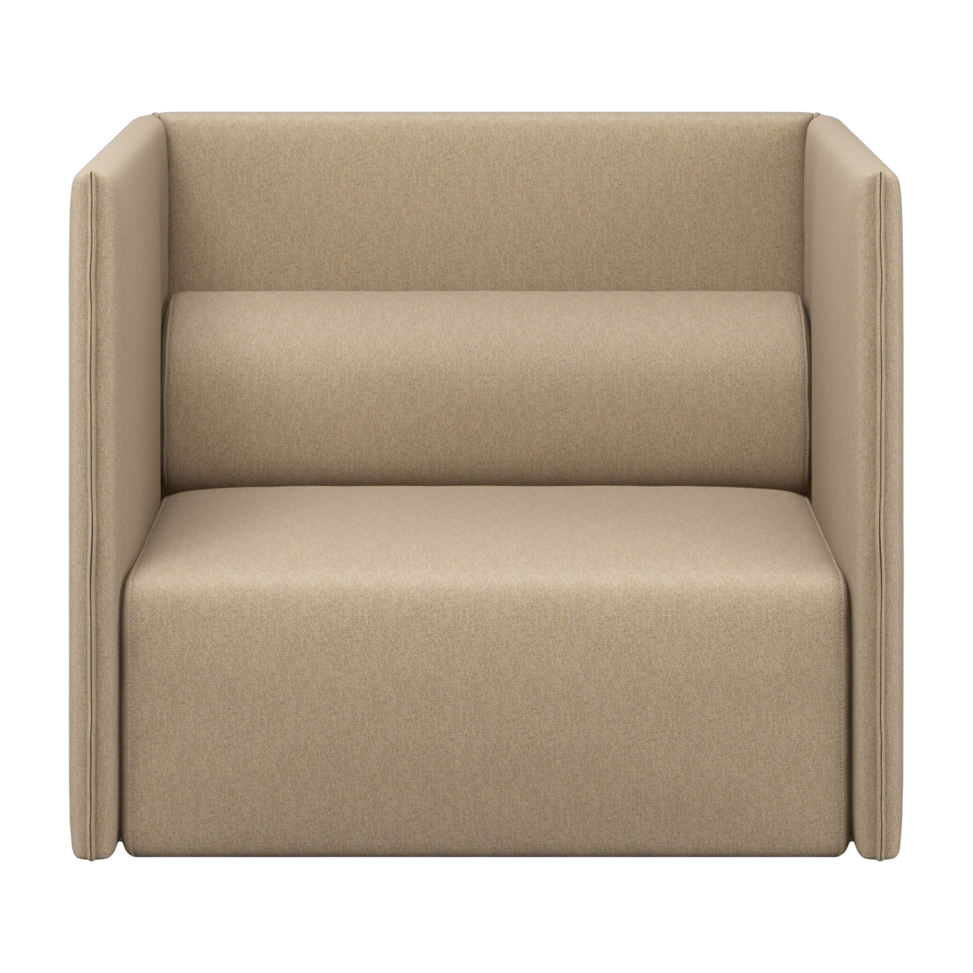 Sessel mit mittlerer Rückenlehne beige 105x92cm Palo - -. Hem