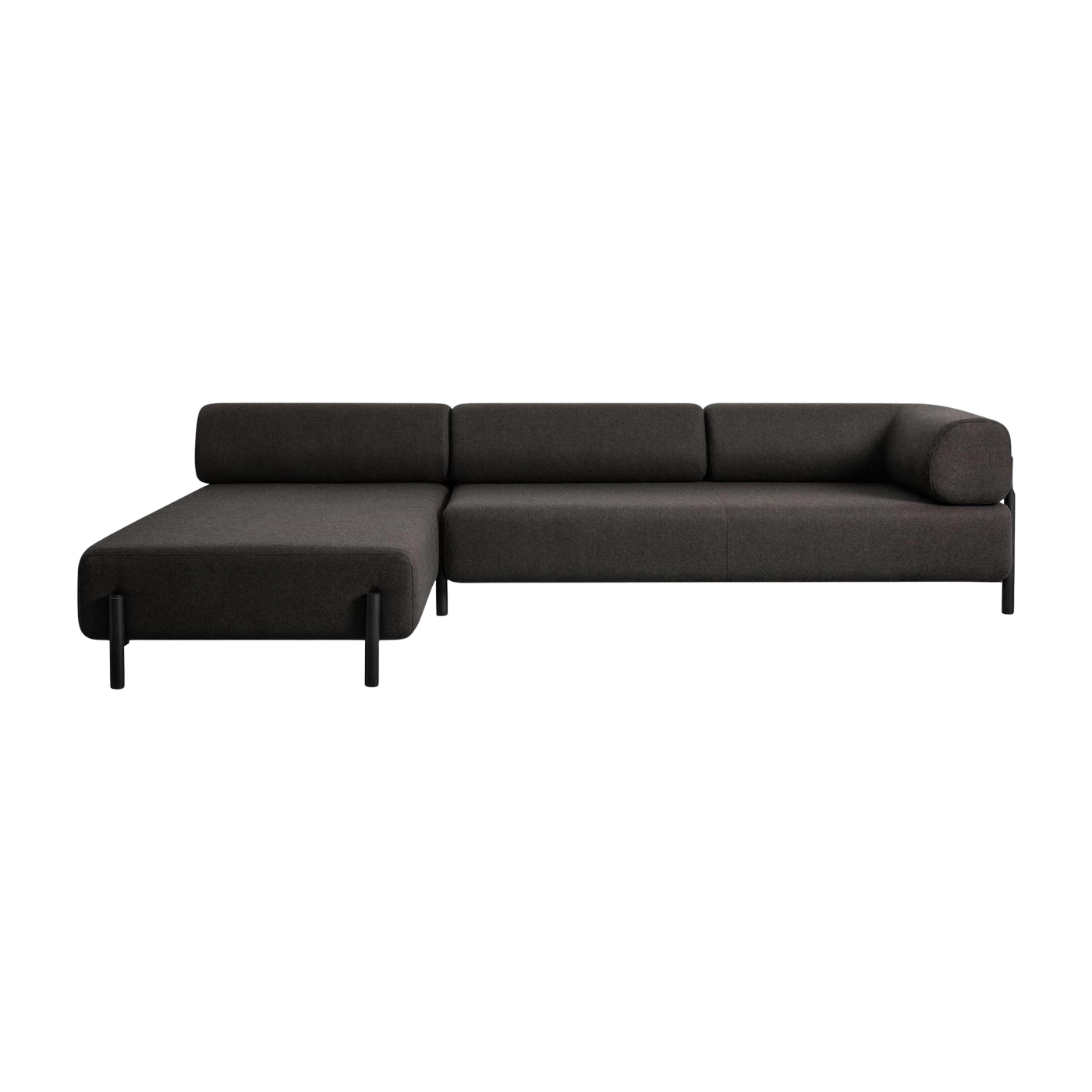 Canapé d'angle gauche modulable marron Palo - Hem