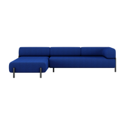 Sofá angle izquierda modular azul cobalto Palo - Hem