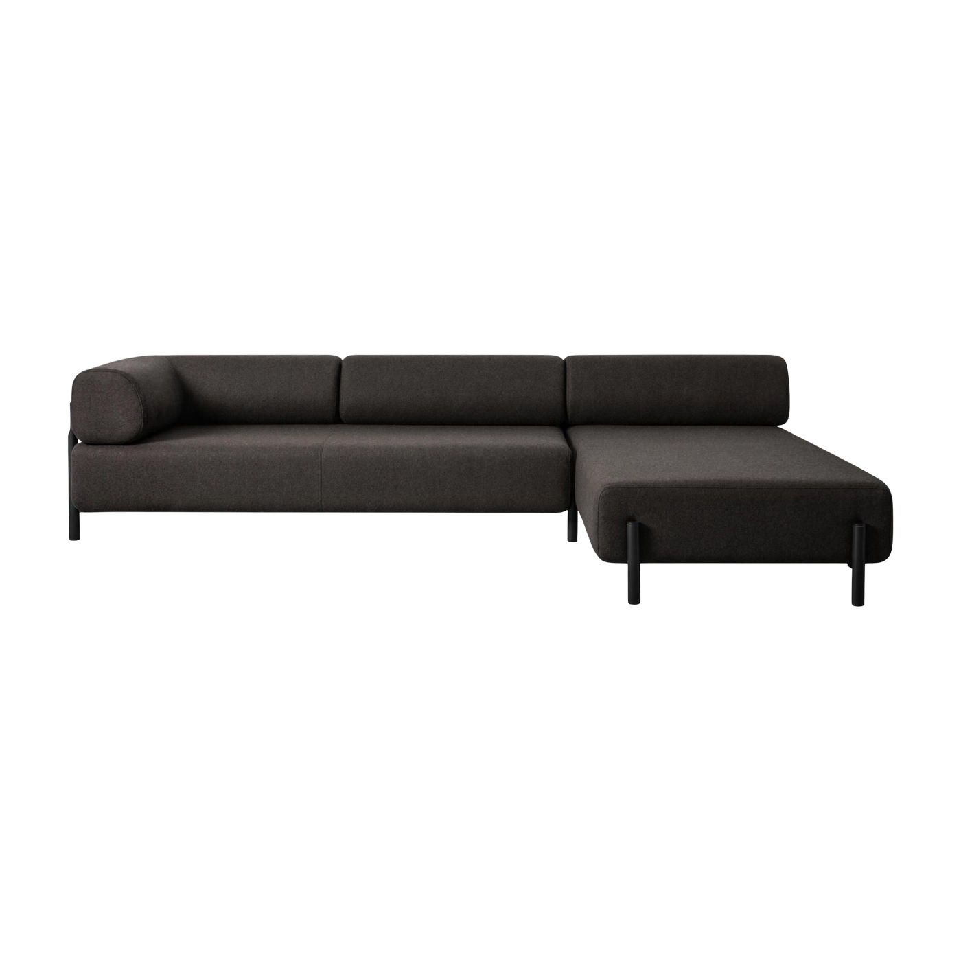 Canapé d'angle droit modulable marron Palo - Hem