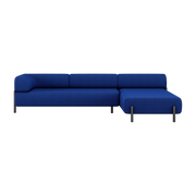 Sofá by angle sofá modular recto azul cobalto Palo - Hem