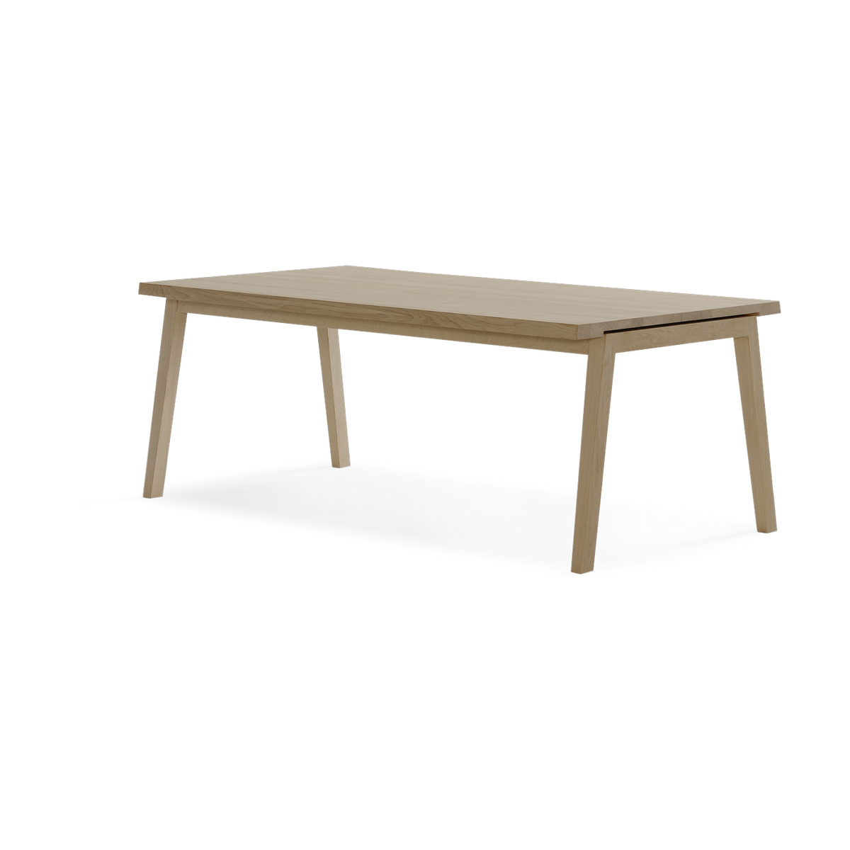Rectangular oak dining table with black extension leaf 190/300x100cm SH900 - Carl Hansen & Søn