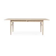 Rectangular dining table in oiled white oak 248x95cm CH327 - Carl Hansen & Søn