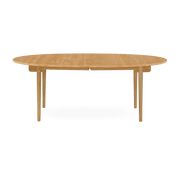 Oval extendable dining table in oiled oak 115x200cm CH338 - Carl Hansen & Søn