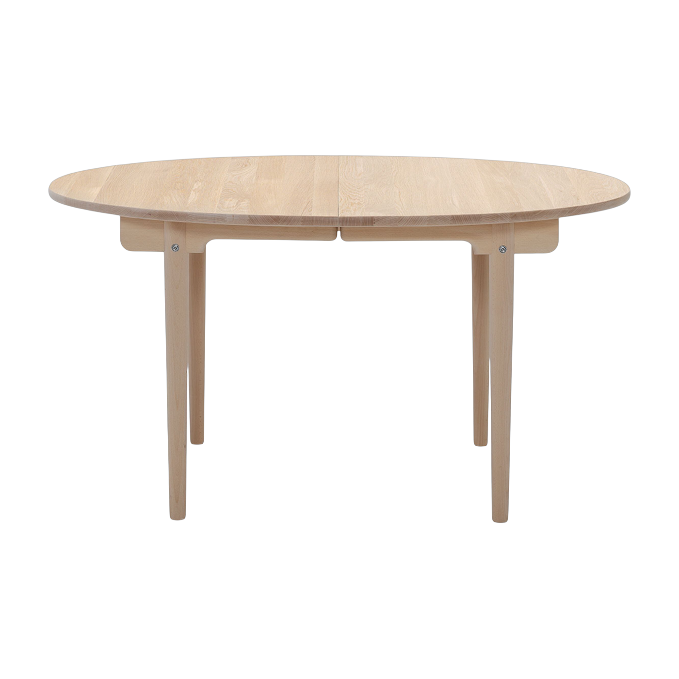 Oval extendable dining table in oiled white oak 115x140cm CH337 - Carl Hansen & Søn