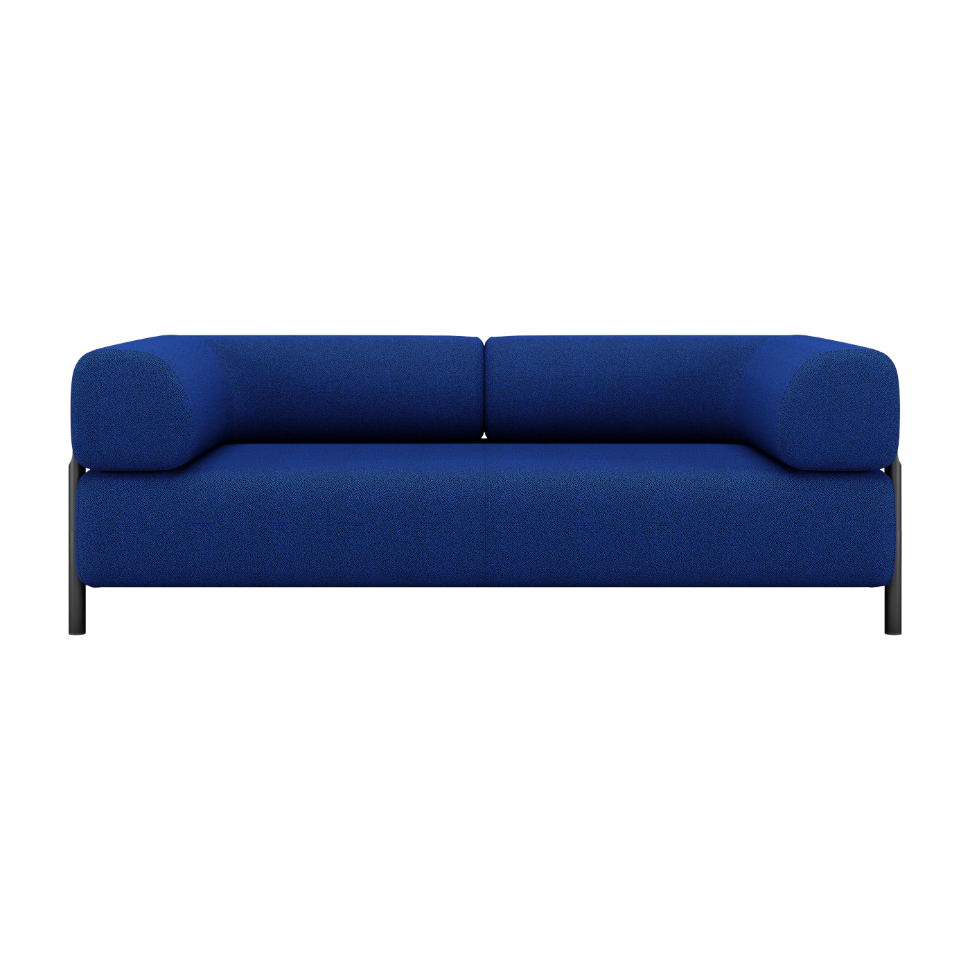Divano a due posti con braccioli blu 195 cm Palo - Hem