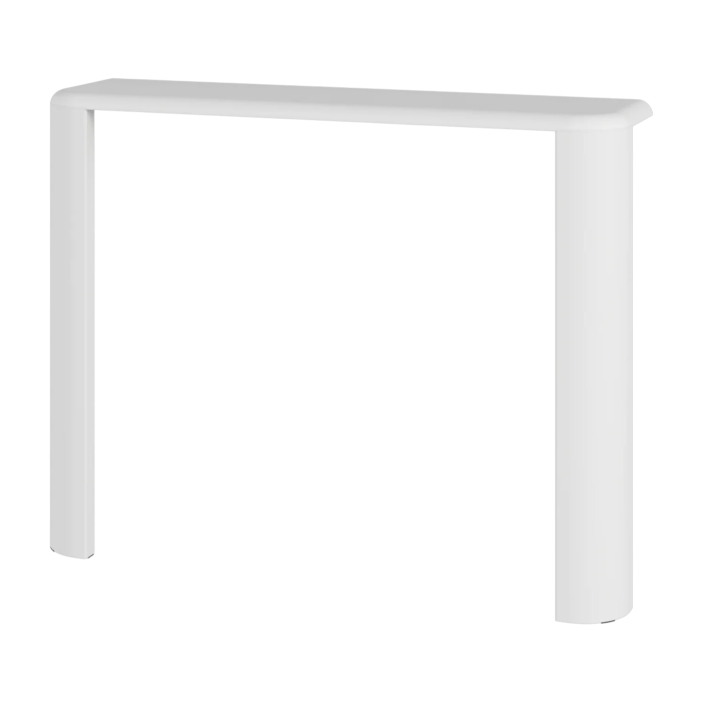 Konsole aus MDF-Holz und Stahl in nebligem Grau 100x77, 5cm Fli -. noo. ma