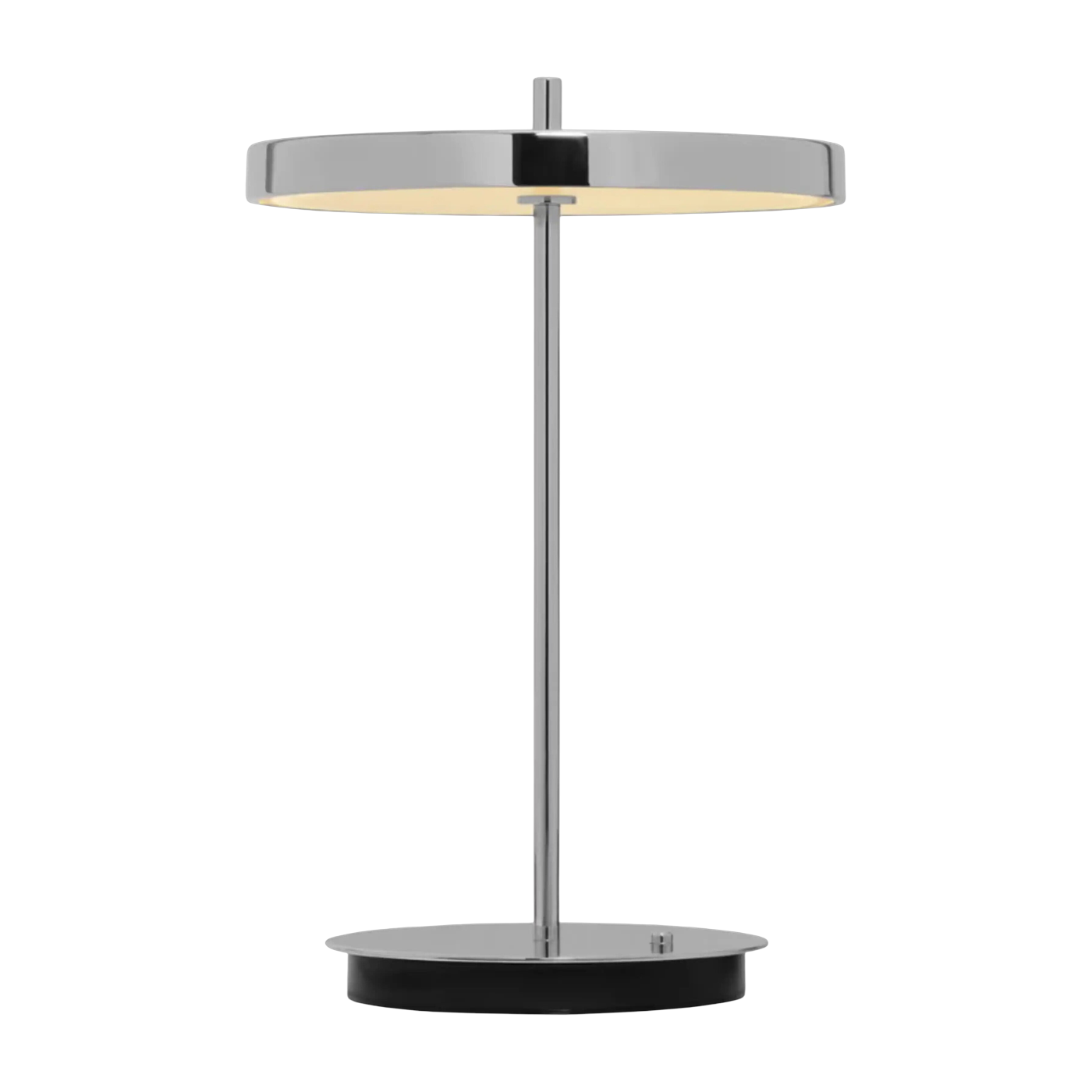 Lampada a batteria cromata argento Asteria Move - UMAGE