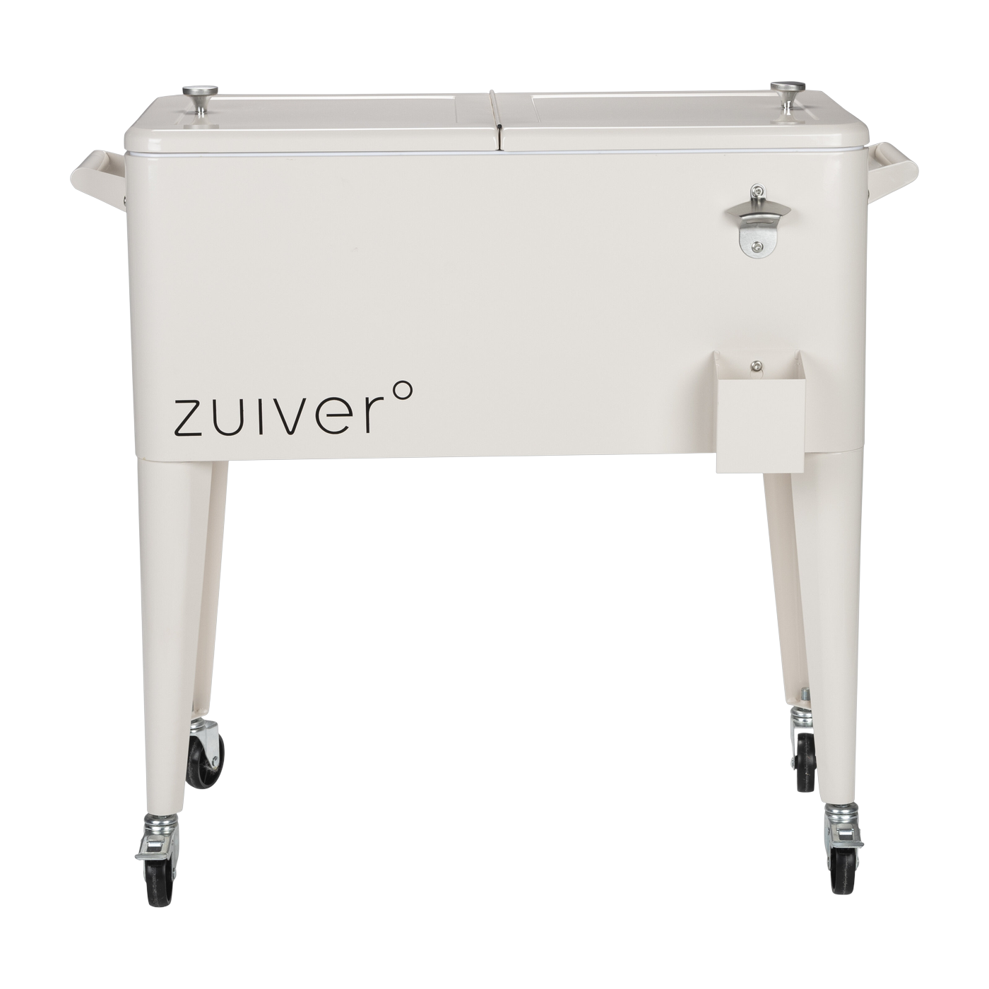 صندوق ثلج من البلاستيك الأبيض الكريمي 47.5x91.5x86.5 سم Cooler Be Cool - Zuiver