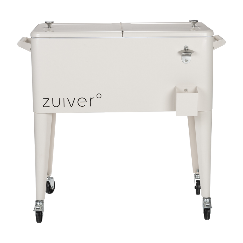 صندوق ثلج من البلاستيك الأبيض الكريمي 47.5x91.5x86.5 سم Cooler Be Cool - Zuiver