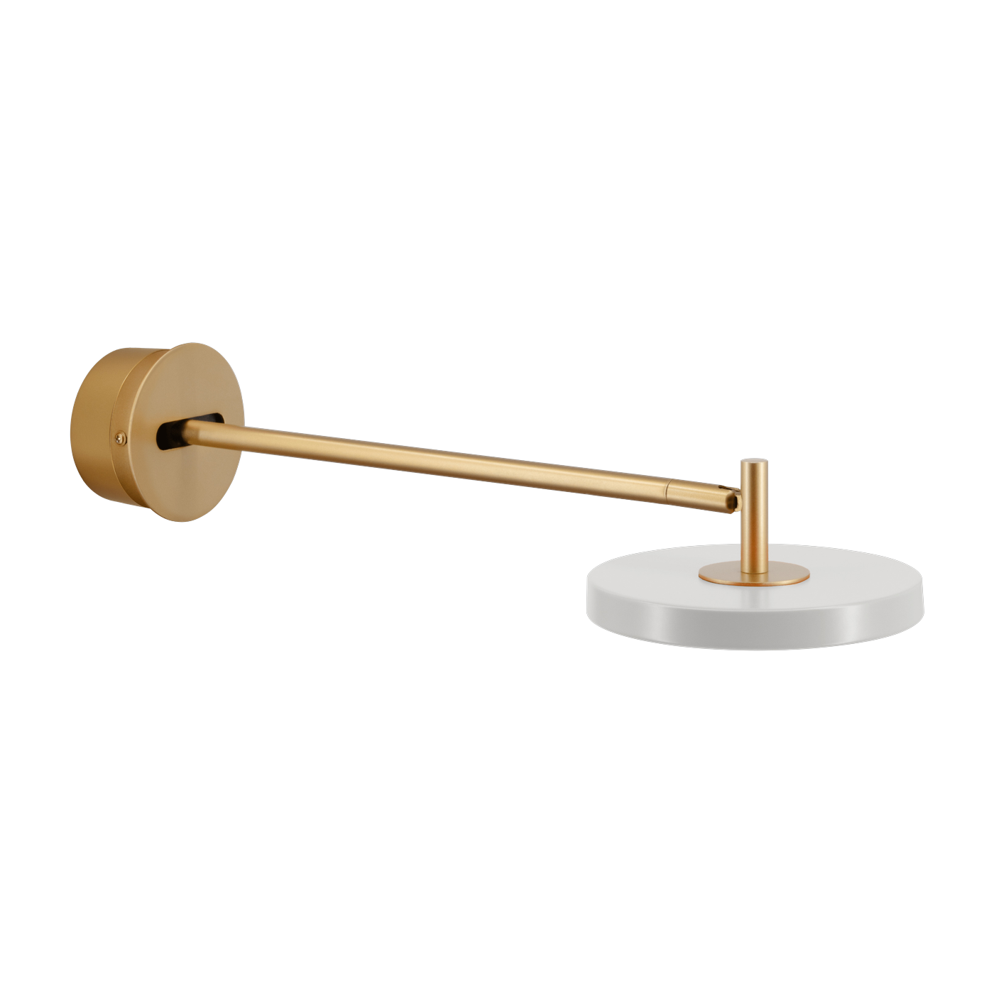 Led wall light in brass and steel gris clair 42cm Long Asteria - Umage