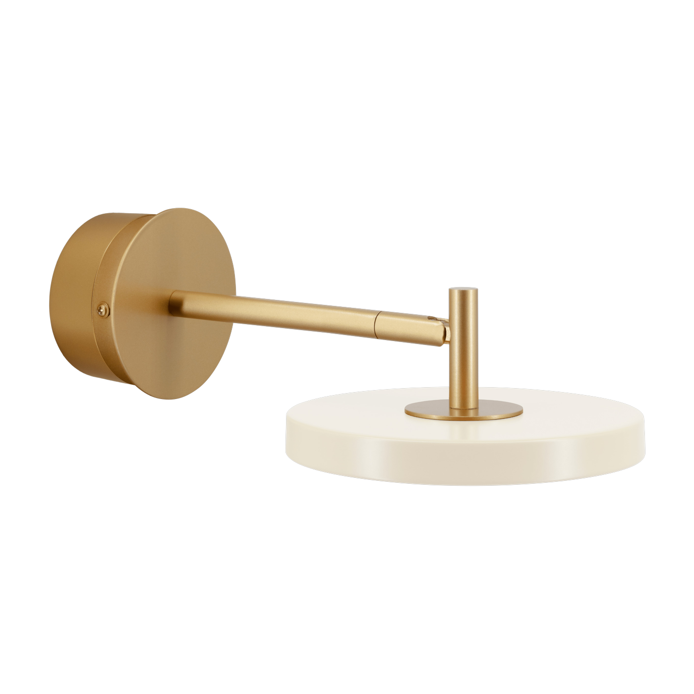 Applique a led in ottone e acciaio perlato 25 cm Short Astéria - Umage