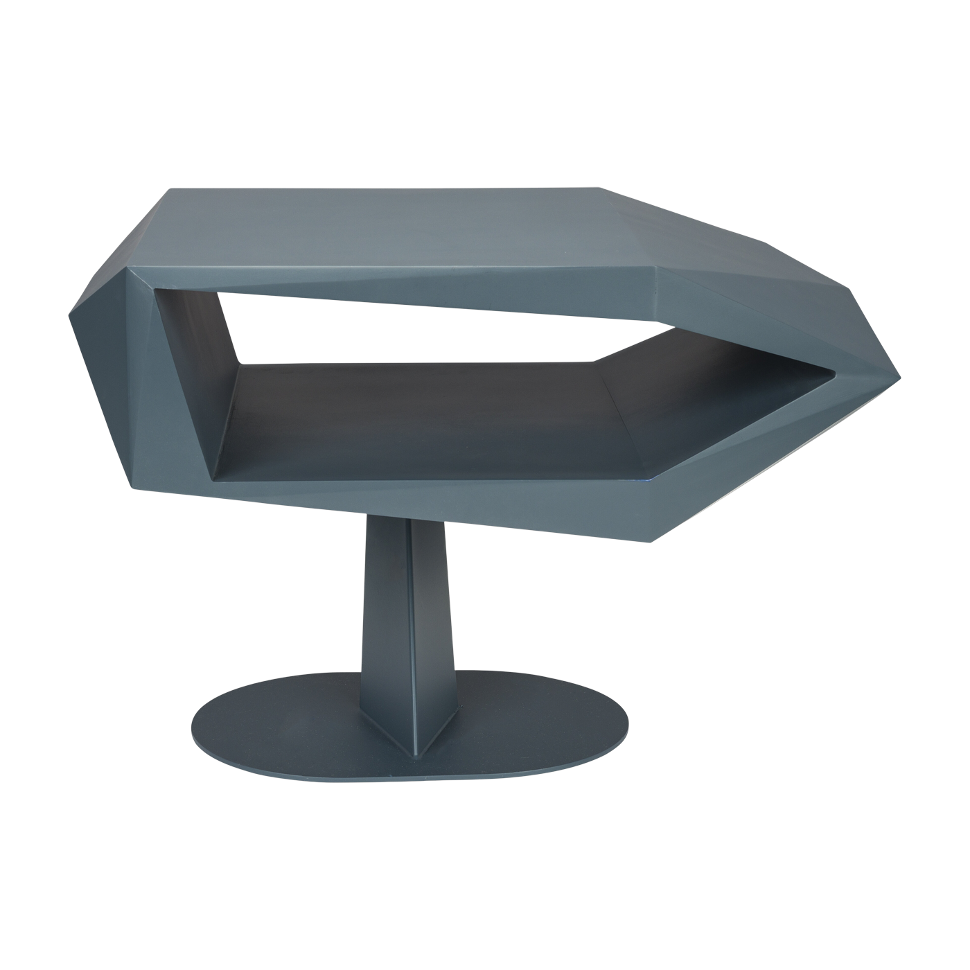 Resin and black iron side table 60x40x40cm North - Zuiver