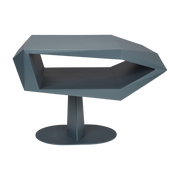 Resin and black iron side table 60x40x40cm North - Zuiver